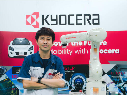 >Meet Somchat Tongtama from Kyocera in Thailand.