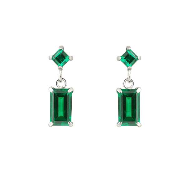 Emerald Ceramic Earrings 02