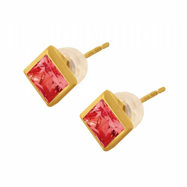Padparadscha Sapphire Earrings 01