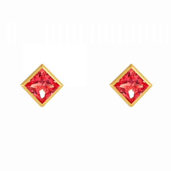 Padparadscha Sapphire Earrings 01