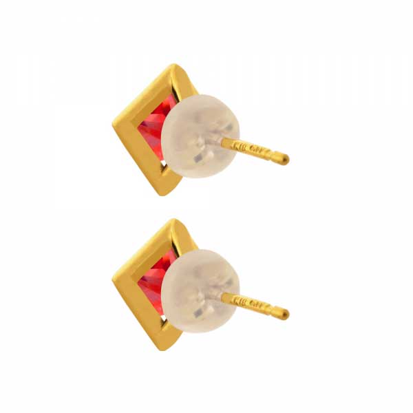 Padparadscha Sapphire Earrings 01