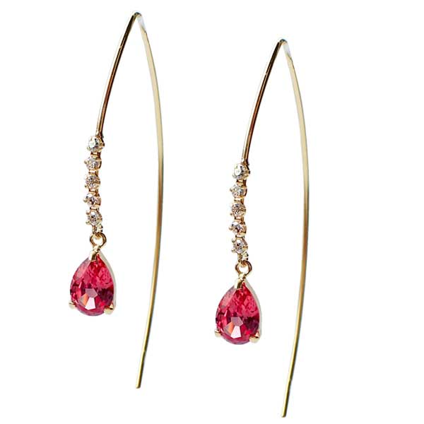 Padparadscha Sapphire Earrings 02