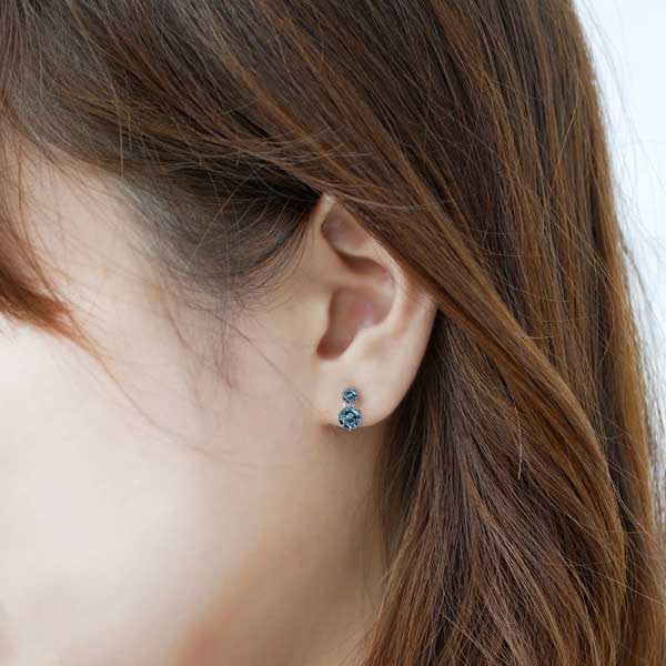 Alexandrite Ceramic Earrings