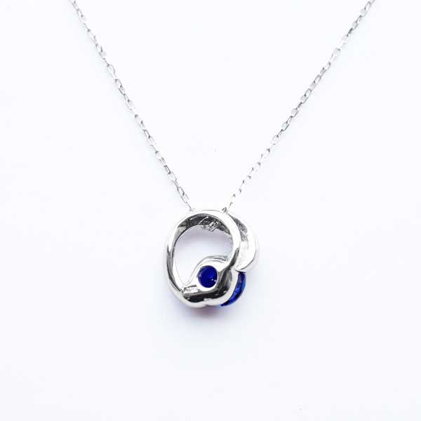 Blue Sapphire Pendant 02