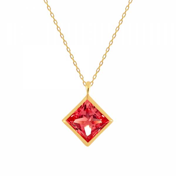 Padparadscha Sapphire Pendant 02