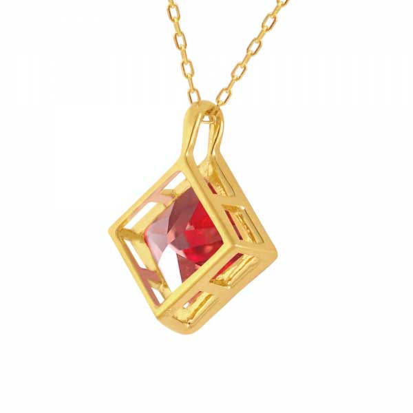 Padparadscha Sapphire Pendant 02