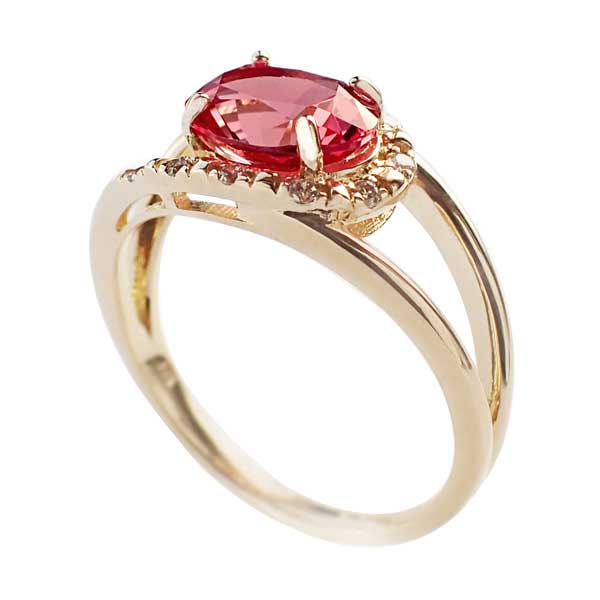 Padparadscha Sapphire Ring 01