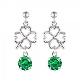 Emerald Ceramic Earrings 01
