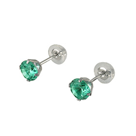 Green Chrysoberyl Earrings 01