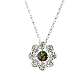 Black Opal Pendant 01