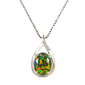 Black Opal Pendant 02