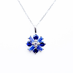Blue Sapphire Pendant 06
